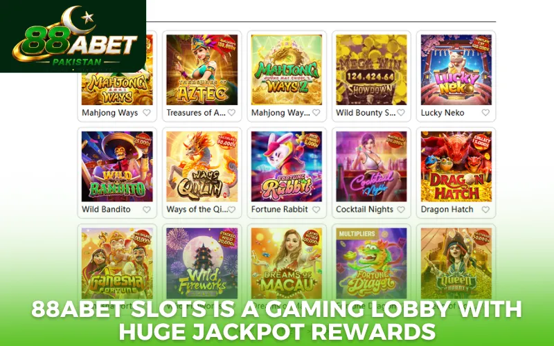88abet slots is a gaming lobby with huge jackpot rewards