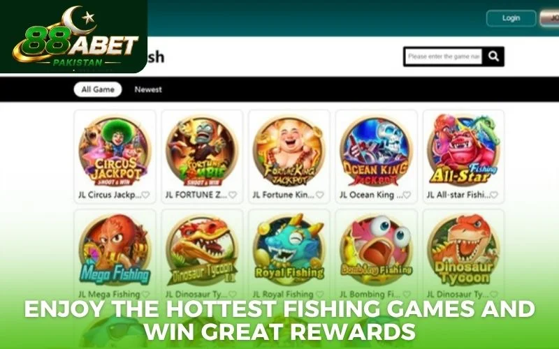 Enjoy the hottest fishing games and win great rewards