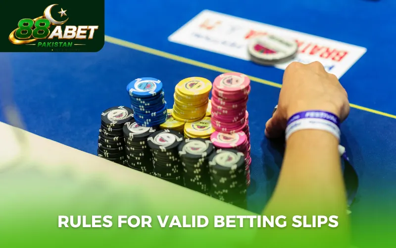Rules for valid betting slips