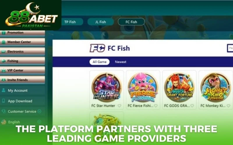 The platform partners with three leading game providers